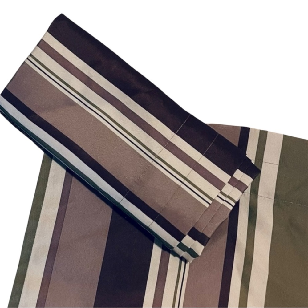 28x84in Curtains Brown, Tan, Cream & Moss Green